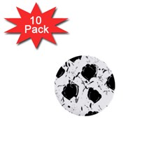 Black Roses 1  Mini Buttons (10 Pack)  by Valentinaart