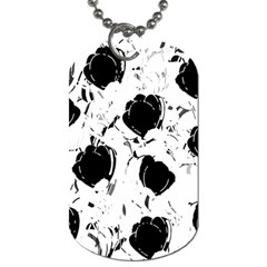 Black Roses Dog Tag (two Sides) by Valentinaart