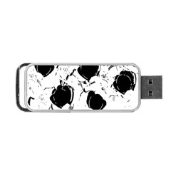 Black Roses Portable Usb Flash (one Side) by Valentinaart