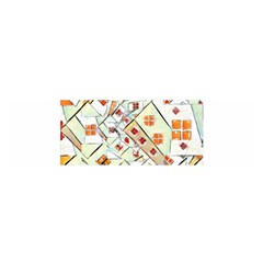 Multicolor Abstract Painting  Satin Scarf (oblong)