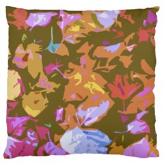 Autumn Leaves 4 Large Flano Cushion Case (two Sides) by DeneWestUK