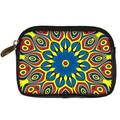 Yellow Flower Mandala Digital Camera Cases by designworld65