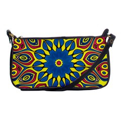 Yellow Flower Mandala Shoulder Clutch Bags by designworld65