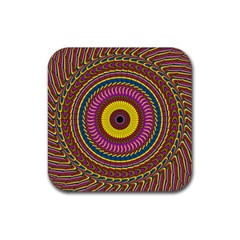 Ornament Mandala Rubber Coaster (square) 