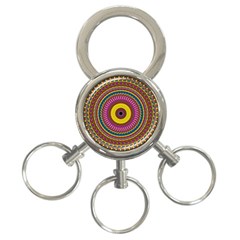 Ornament Mandala 3-ring Key Chains