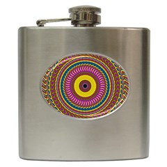 Ornament Mandala Hip Flask (6 Oz)