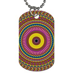 Ornament Mandala Dog Tag (two Sides)