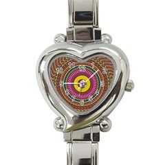 Ornament Mandala Heart Italian Charm Watch