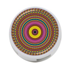 Ornament Mandala 4-port Usb Hub (one Side) by designworld65