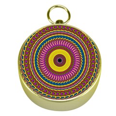 Ornament Mandala Gold Compasses