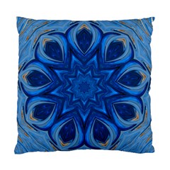 Blue Blossom Mandala Standard Cushion Case (one Side) by designworld65