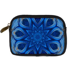 Blue Blossom Mandala Digital Camera Cases by designworld65