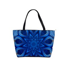 Blue Blossom Mandala Shoulder Handbags by designworld65