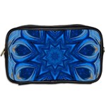 Blue Blossom Mandala Toiletries Bags 2-Side Back