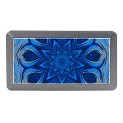 Blue Blossom Mandala Memory Card Reader (mini) by designworld65