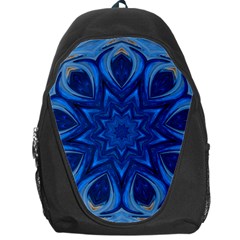 Blue Blossom Mandala Backpack Bag by designworld65