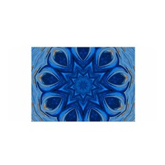 Blue Blossom Mandala Satin Wrap