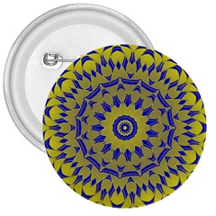 Yellow Blue Gold Mandala 