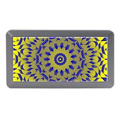 Yellow Blue Gold Mandala Memory Card Reader (mini)