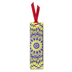 Yellow Blue Gold Mandala Small Book Marks by designworld65