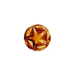 Elegant Gold Copper Shiny Elegant Christmas Star 1  Mini Magnets by yoursparklingshop