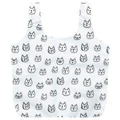 Sketchy Cats Full Print Recycle Bags (l) 