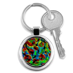 Colorful Smoothie  Key Chains (round) 