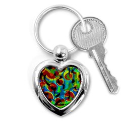 Colorful Smoothie  Key Chains (heart) 