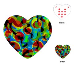 Colorful Smoothie  Playing Cards (heart)  by Valentinaart