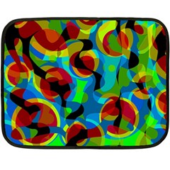 Colorful Smoothie  Fleece Blanket (mini)