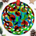 Colorful Smoothie  Ornament (Round Filigree)  Front