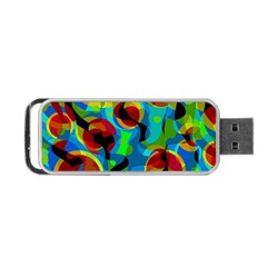 Colorful Smoothie  Portable Usb Flash (one Side) by Valentinaart