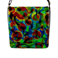 Colorful Smoothie  Flap Messenger Bag (l) 