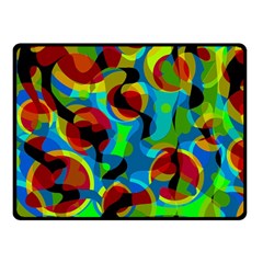 Colorful Smoothie  Double Sided Fleece Blanket (small) 