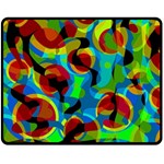 Colorful Smoothie  Double Sided Fleece Blanket (Medium)  58.8 x47.4  Blanket Front