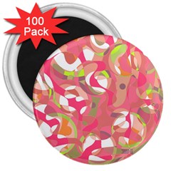 Pink Smoothie  3  Magnets (100 Pack) by Valentinaart