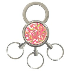 Pink Smoothie  3-ring Key Chains