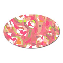 Pink Smoothie  Oval Magnet by Valentinaart