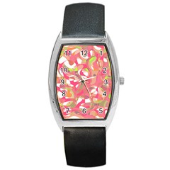 Pink Smoothie  Barrel Style Metal Watch