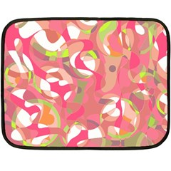 Pink Smoothie  Fleece Blanket (mini) by Valentinaart