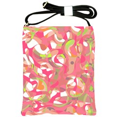 Pink Smoothie  Shoulder Sling Bags by Valentinaart