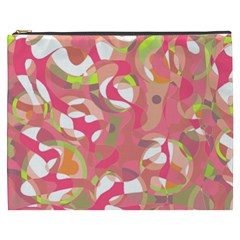 Pink Smoothie  Cosmetic Bag (xxxl)  by Valentinaart