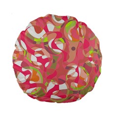 Pink Smoothie  Standard 15  Premium Round Cushions by Valentinaart