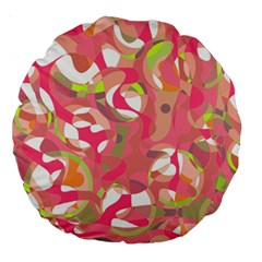 Pink Smoothie  Large 18  Premium Round Cushions