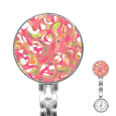 Pink Smoothie  Stainless Steel Nurses Watch by Valentinaart