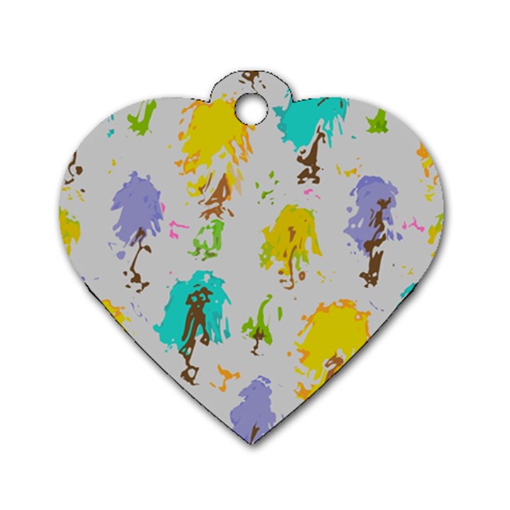 Spots                                                                                                       			Dog Tag Heart (One Side)