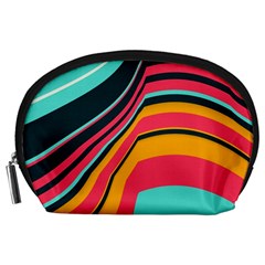 Bent Waves                                                                                                        Accessory Pouch by LalyLauraFLM