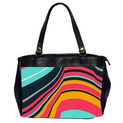 Bent Waves                                                                                                        Oversize Office Handbag (2 Sides) by LalyLauraFLM