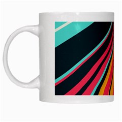 Bent Waves                                                                                                        White Mug by LalyLauraFLM