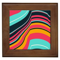 Bent Waves                                                                                                        			framed Tile